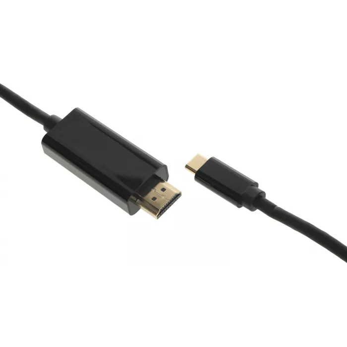 Кабель-переходник аудио-видео Buro USB Type-C (m)/HDMI (m) 1.5м. черный (BU-TYPEC-HDMI-1.5M)