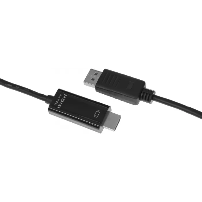 Кабель-переходник аудио-видео KingPrice KP-DP1.2-HD2.0-1.5m DisplayPort (m)/HDMI (m) 1.5м. позолоч.конт. черный