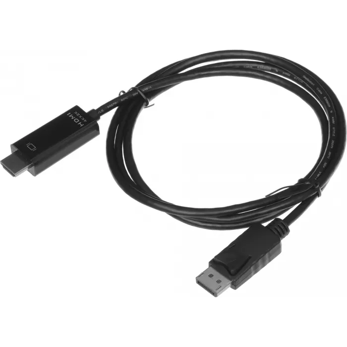 Кабель-переходник аудио-видео KingPrice KP-DP1.2-HD2.0-1.5m DisplayPort (m)/HDMI (m) 1.5м. позолоч.конт. черный