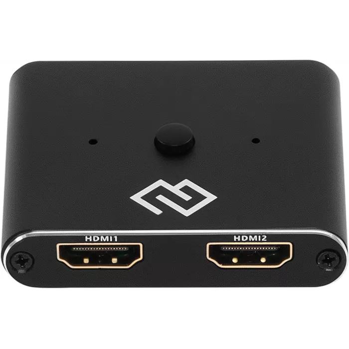 Переключатель аудио-видео Digma HDMI (f)/HDMI (f)/HDMI (f) черный (D-HSW-V2.0X2)