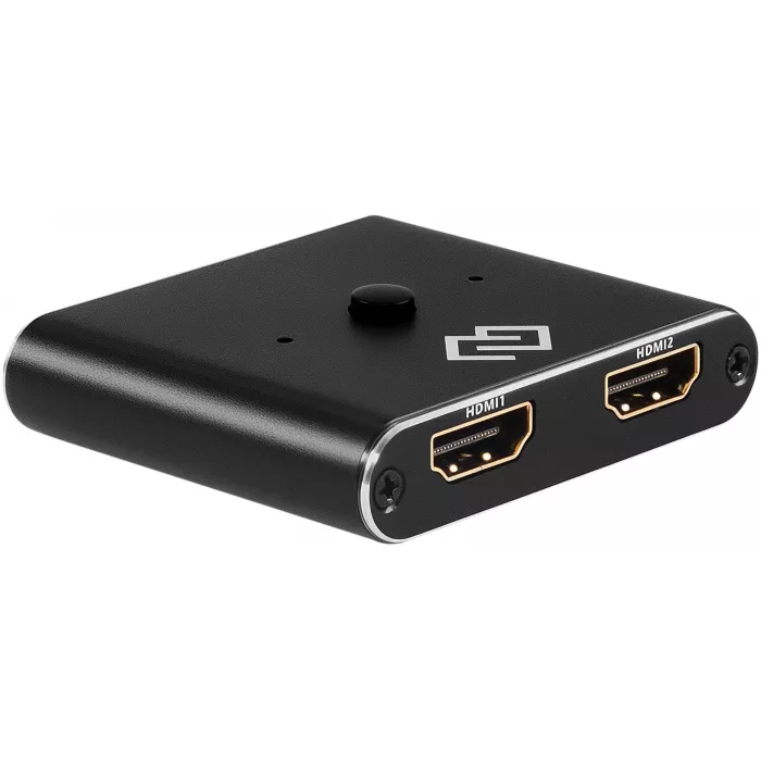 Переключатель аудио-видео Digma HDMI (f)/HDMI (f)/HDMI (f) черный (D-HSW-V2.0X2)