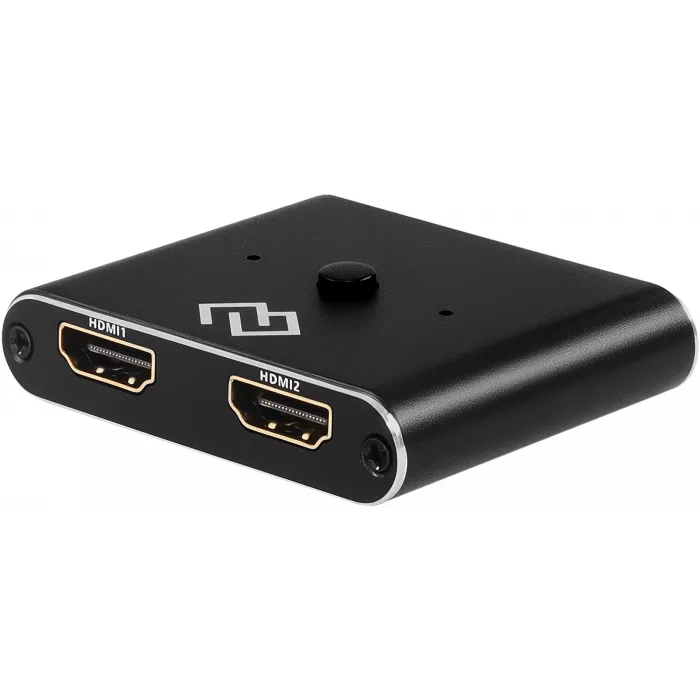 Переключатель аудио-видео Digma HDMI (f)/HDMI (f)/HDMI (f) черный (D-HSW-V2.0X2)