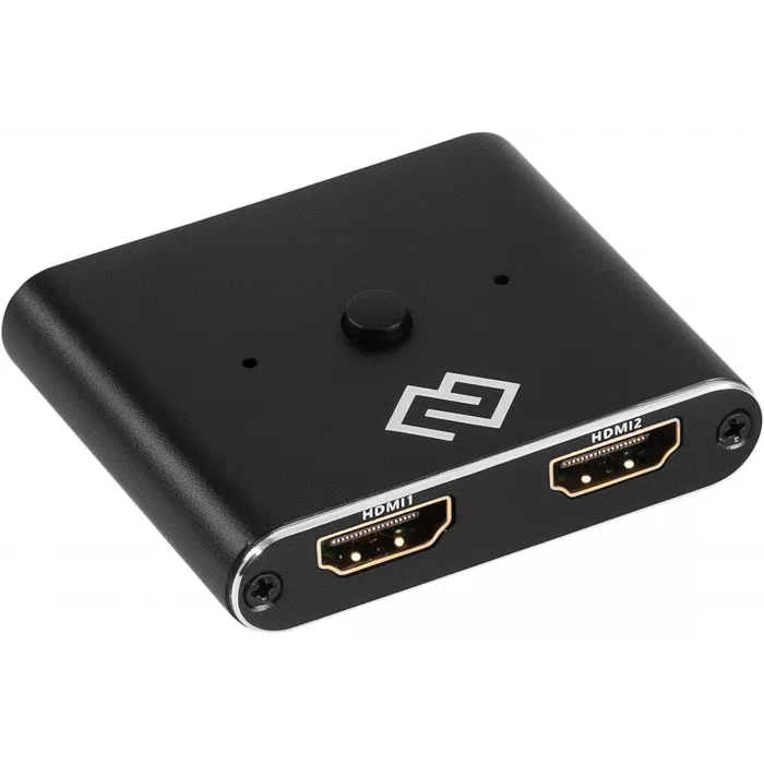 Переключатель аудио-видео Digma HDMI (f)/HDMI (f)/HDMI (f) черный (D-HSW-V2.0X2)