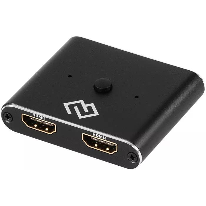 Переключатель аудио-видео Digma HDMI (f)/HDMI (f)/HDMI (f) черный (D-HSW-V2.0X2)