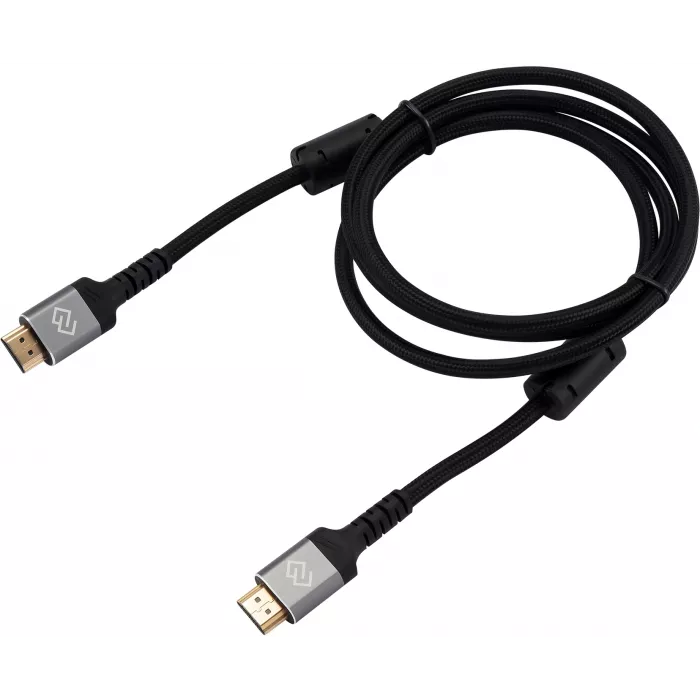 Кабель аудио-видео Digma HDMI (m)/HDMI (m) 1.5м. феррит.кольца позолоч.конт. черный (D-HDMI-2FF-V2.1-1.5M)