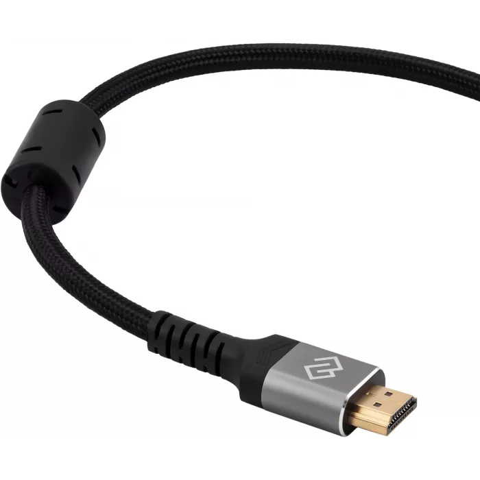 Кабель аудио-видео Digma HDMI (m)/HDMI (m) 1.5м. феррит.кольца позолоч.конт. черный (D-HDMI-2FF-V2.1-1.5M)