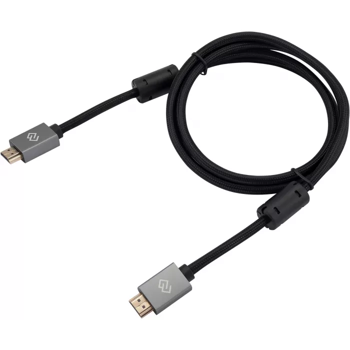 Кабель аудио-видео Digma HDMI (m)/HDMI (m) 1.5м. феррит.кольца позолоч.конт. черный (D-HDMI-2FF-V2.0-1.5M)
