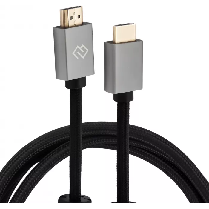 Кабель аудио-видео Digma HDMI (m)/HDMI (m) 1.5м. феррит.кольца позолоч.конт. черный (D-HDMI-2FF-V2.0-1.5M)