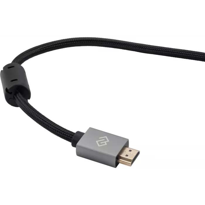Кабель аудио-видео Digma HDMI (m)/HDMI (m) 1.5м. феррит.кольца позолоч.конт. черный (D-HDMI-2FF-V2.0-1.5M)