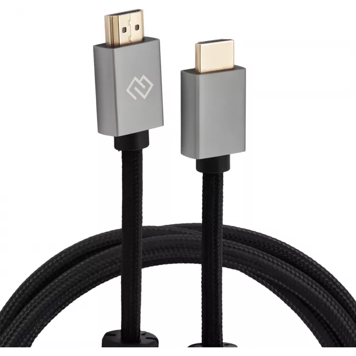 Кабель аудио-видео Digma HDMI (m)/HDMI (m) 2м. феррит.кольца позолоч.конт. черный (D-HDMI-2FF-V2.0-2M)