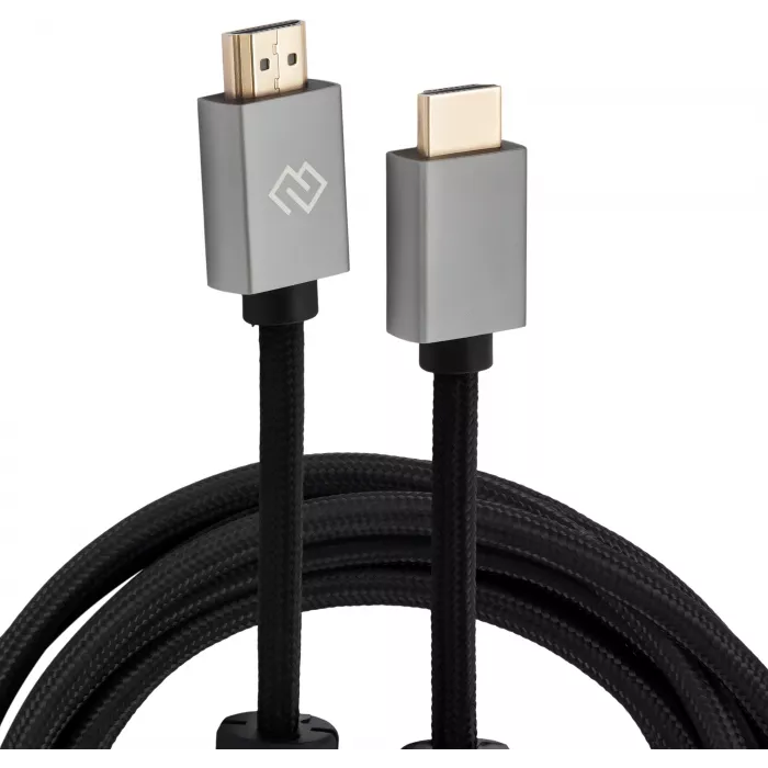 Кабель аудио-видео Digma HDMI (m)/HDMI (m) 3м. феррит.кольца позолоч.конт. черный (D-HDMI-2FF-V2.0-3M)