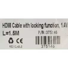 Кабель аудио-видео Buro HDMI 1.4 HDMI (m)/HDMI (m) 1.5м. позолоч.конт. черный (BHP1.5M)