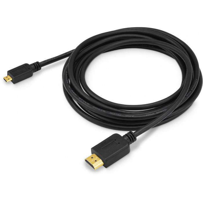 Кабель аудио-видео Buro HDMI 1.4 HDMI (m)/Micro HDMI (m) 3м. черный (MICROHDMI-3M)