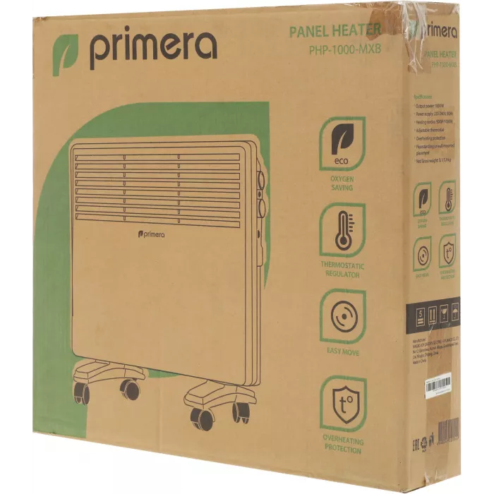 Конвектор Primera PHP-1000-MXB 1000Вт белый