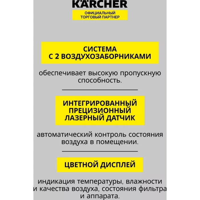 Воздухоочиститель Karcher AF 50 50Вт белый (1.024-822.0)