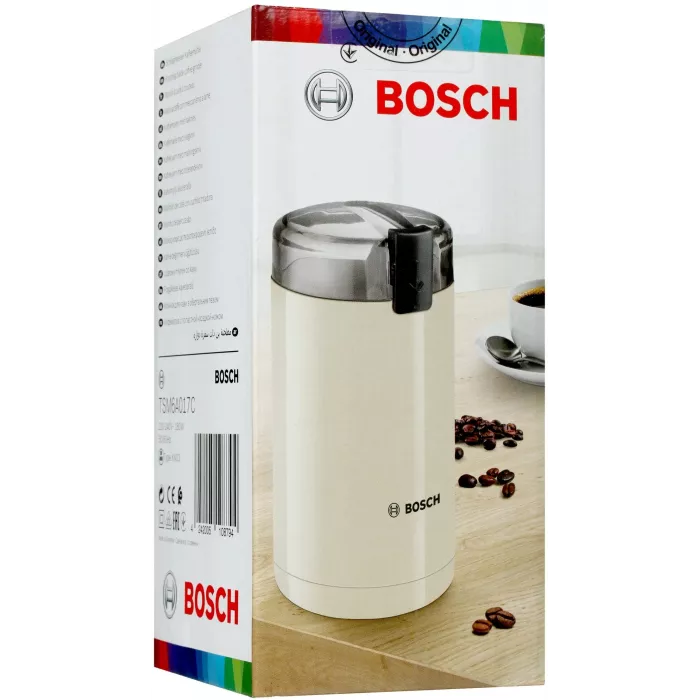 Кофемолка Bosch TSM6A017C 180Вт сист.помол.:ротац.нож вместим.:75гр бежевый