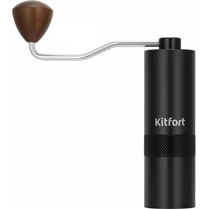 Кофемолка Kitfort КТ-7605 ручная сист.помол.:жернова вместим.:20гр черный/коричневый