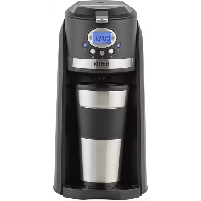 Кофеварка капельная Kitfort КТ-797 800Вт черный/нержавеющая сталь