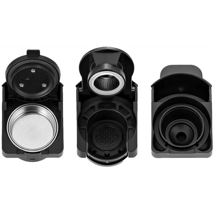 Кофемашина Kitfort КТ-7105-1 1450Вт черный/фиолетовый