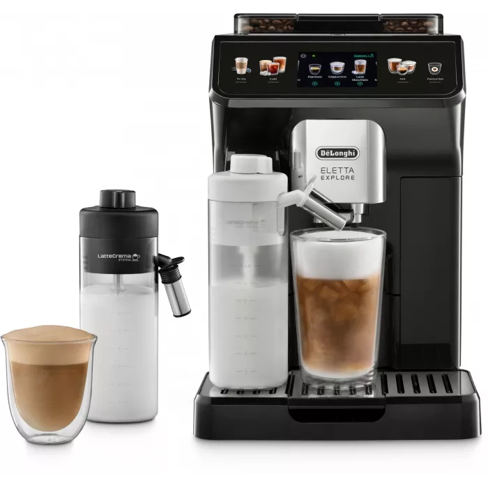 Кофемашина Delonghi Eletta Explore ECAM450.55.G 1450Вт серебристый/черный