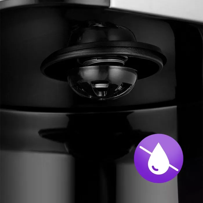 Кофеварка капельная Kitfort КТ-7222 1000Вт нержавеющая сталь/черный
