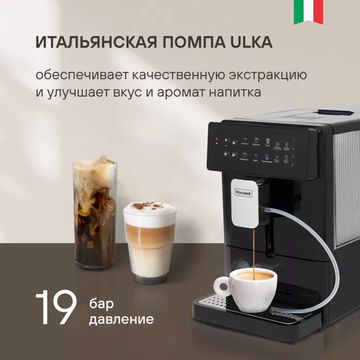 Кофемашина Rondell RDE-1115 1400Вт черный