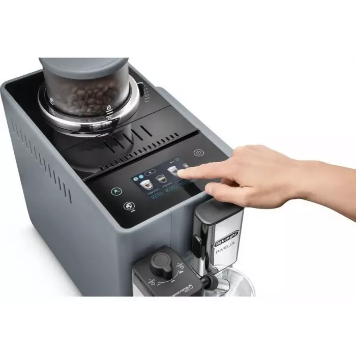 Кофемашина Delonghi Rivelia EXAM440.55.G 1450Вт серый