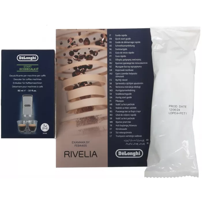 Кофемашина Delonghi Rivelia EXAM440.55.G 1450Вт серый