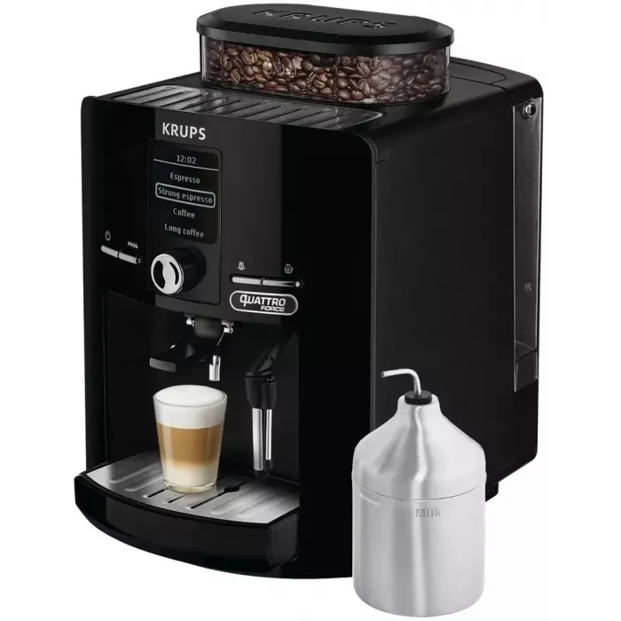 Кофемашина Krups Espresseria EA82F010 1450Вт черный/нержавеющая сталь