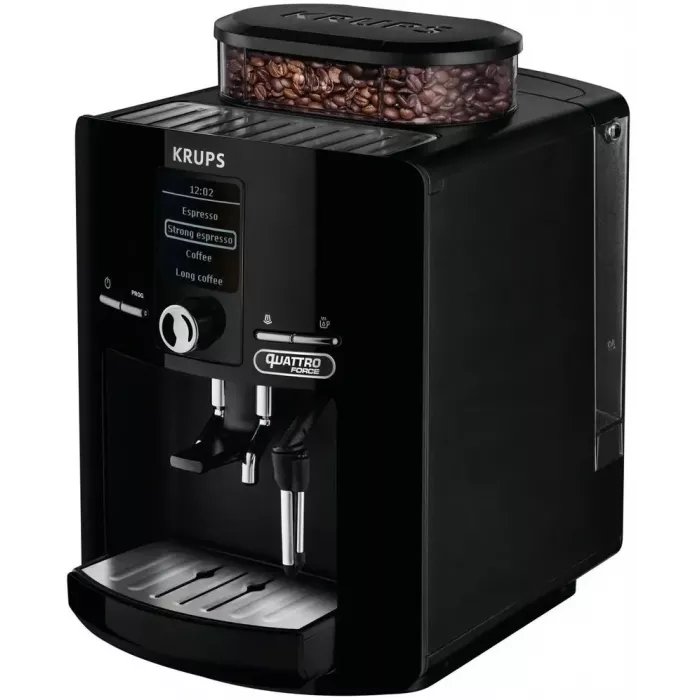 Кофемашина Krups Espresseria EA82F010 1450Вт черный/нержавеющая сталь