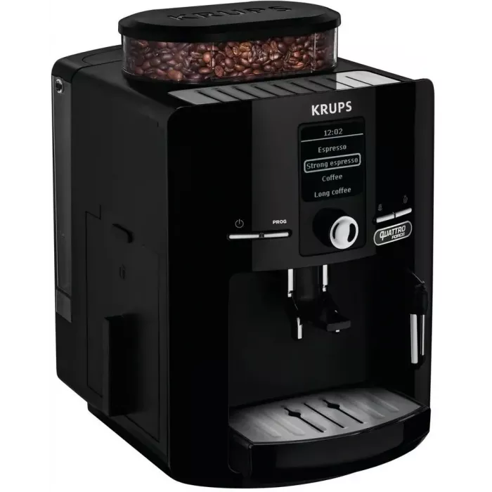 Кофемашина Krups Espresseria EA82F010 1450Вт черный/нержавеющая сталь