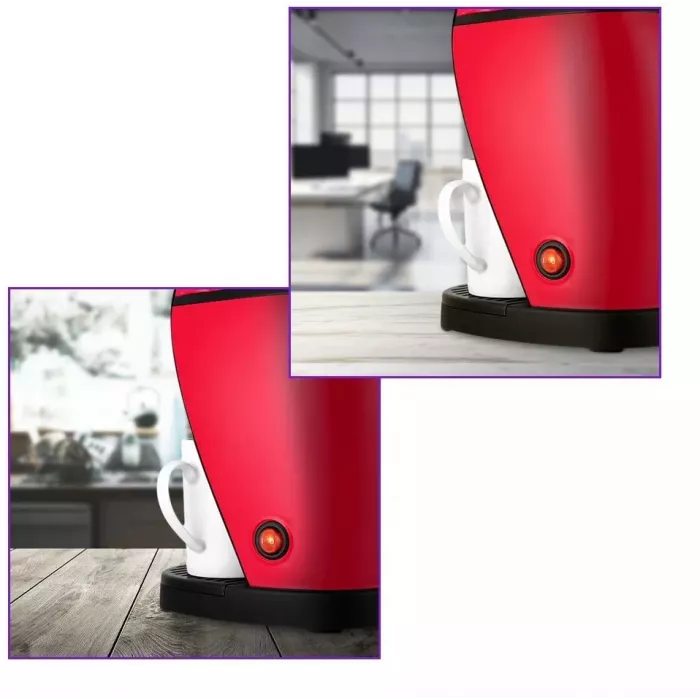 Кофеварка капельная Kitfort КТ-7188-1 450Вт черный/малиновый