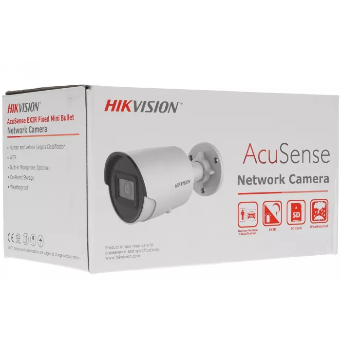 Камера видеонаблюдения IP Hikvision DS-2CD2023G2-IU(4MM)(D) 4-4мм цв. корп.:белый