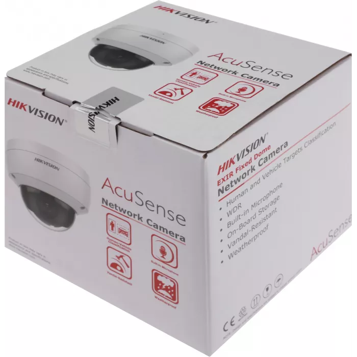 Камера видеонаблюдения IP Hikvision DS-2CD2123G2-IU(2.8MM)(D) 2.8-2.8мм цв. корп.:белый