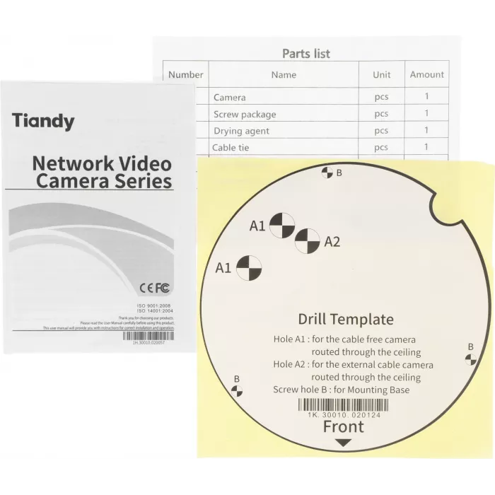 Камера видеонаблюдения IP Tiandy TC-C34KS I3/E/Y/C/SD/2.8mm/V4.2 2.8-2.8мм цв. корп.:белый (TC-C34KS I3/E/Y/C/SD/2.8/V4.2)