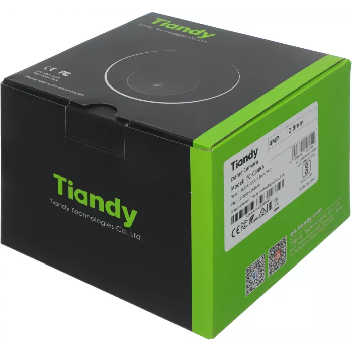 Камера видеонаблюдения IP Tiandy TC-C34KS I3/E/Y/C/SD/2.8mm/V4.2 2.8-2.8мм цв. корп.:белый (TC-C34KS I3/E/Y/C/SD/2.8/V4.2)