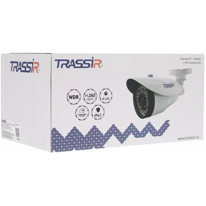 Камера видеонаблюдения IP Trassir TR-D4B5 3.6-3.6мм цв. корп.:белый