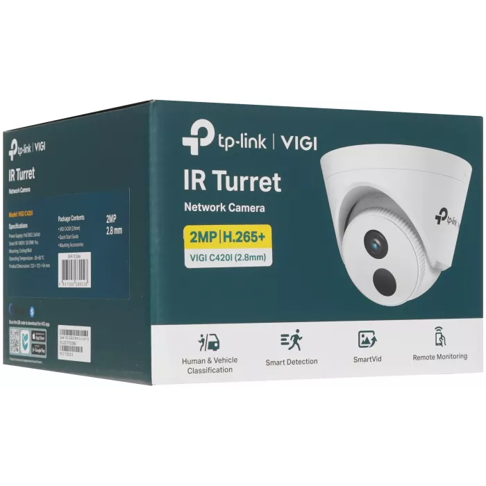 Камера видеонаблюдения IP TP-Link Vigi C420I 2.8-2.8мм цв. корп.:белый (VIGI C420I(2.8MM))