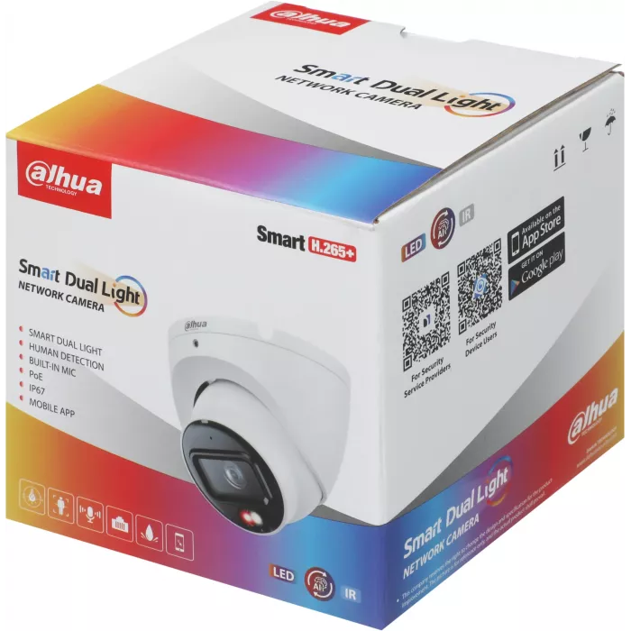 Камера видеонаблюдения IP Dahua DH-IPC-HDW1839TP-A-IL-0280B-S6 2.8-2.8мм цв. корп.:белый
