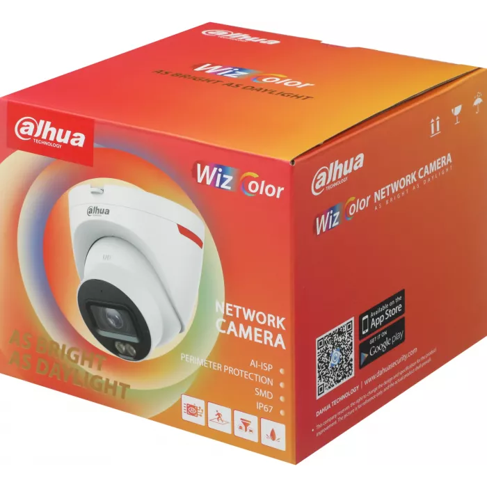 Камера видеонаблюдения IP Dahua DH-IPC-HDW2449TP-S-LED-0280B-PRO 2.8-2.8мм цв. корп.:белый (DH-IPC-HDW2449TP-S-LED-PRO)