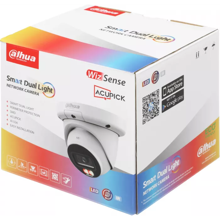Камера видеонаблюдения IP Dahua DH-IPC-HDW3449QMP-S-IL-0280B 2.8-6мм цв. корп.:белый