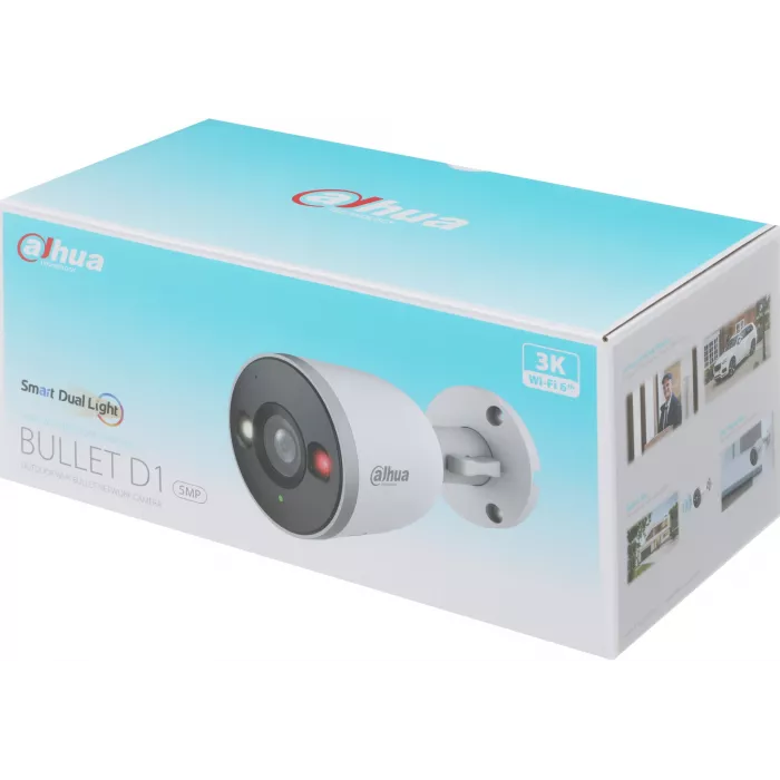 Камера видеонаблюдения IP Dahua DH-F5D-IL Wi-Fi 3.6-3.6мм цв. корп.:белый