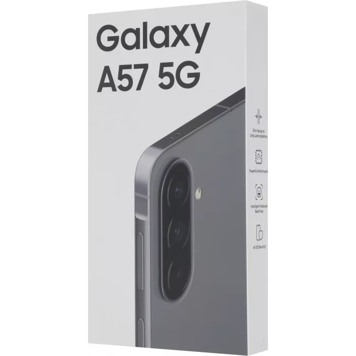 Смартфон Samsung SM-A576B Galaxy A57 5G 256Gb 8Gb серый моноблок 3G 4G 2Sim 6.7" 1080x2340 Android 16 50Mpix 802.11 a/b/g/n/ac/ax NFC GPS GSM900/1800 GSM1900 Protect