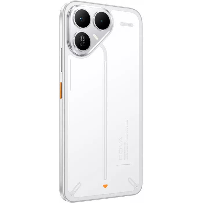 Смартфон Tecno Pova 8 5G 128Gb 8Gb белый моноблок 3G 4G 2Sim 6.76" 1080x2344 Android 16 50Mpix 802.11 a/b/g/n/ac NFC GPS GSM900/1800 Protect