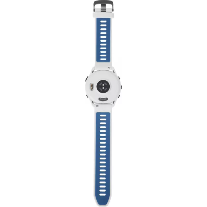 Смарт-часы Garmin Forerunner 265 33мм 1.3" AMOLED корп.черный/белый рем.белый (010-02810-11)