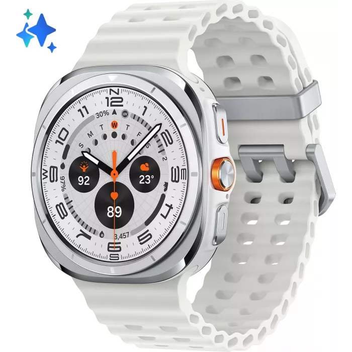 Смарт-часы Samsung Galaxy Watch Ultra LTE 47мм 1.5" AMOLED корп.белый рем.белый (SM-L705FZWACAU)