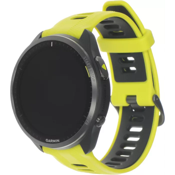 Смарт-часы Garmin Forerunner 965 47мм 1.4" AMOLED корп.черный рем.черный/желтый разм.брасл.:135-205мм (010-02809-12)