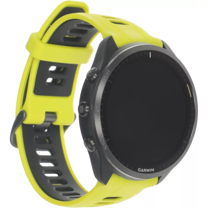 Смарт-часы Garmin Forerunner 965 47мм 1.4" AMOLED корп.черный рем.черный/желтый разм.брасл.:135-205мм (010-02809-12)