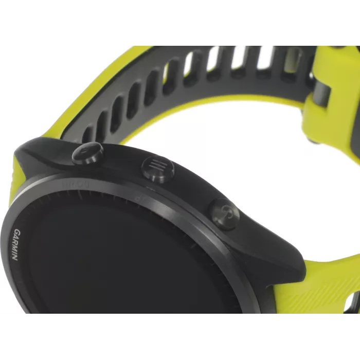 Смарт-часы Garmin Forerunner 965 47мм 1.4" AMOLED корп.черный рем.черный/желтый разм.брасл.:135-205мм (010-02809-12)