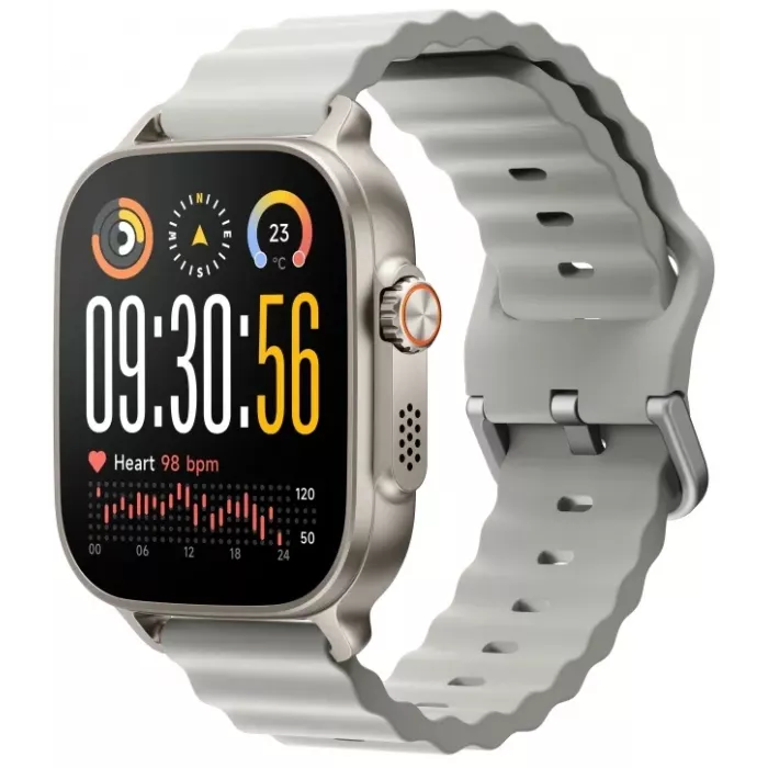 Смарт-часы Realme Watch 5 22мм 1.97" AMOLED корп.серебристый рем.серебристый разм.брасл.:160-230мм (RMW2501)